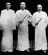 China: Three Shanghai godfathers (left to right) Du Yuesheng, Zhang Xiaolin and Huang Jingrong, c.1924